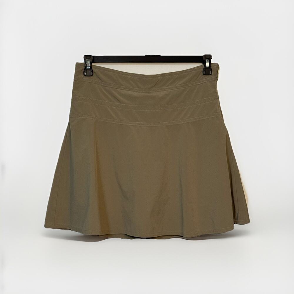 Athleta Womens Everyday Skort Sz 8 Classic Taupe Stretch #983365 Active Side Zip - Picture 11 of 11